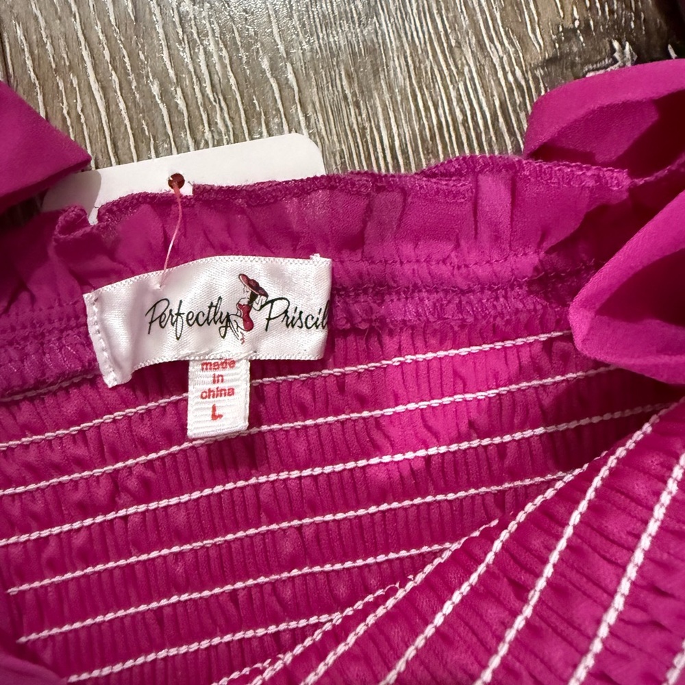 Vibrant Fuchsia Ruffle Mini Dress - Picture 2 of 4
